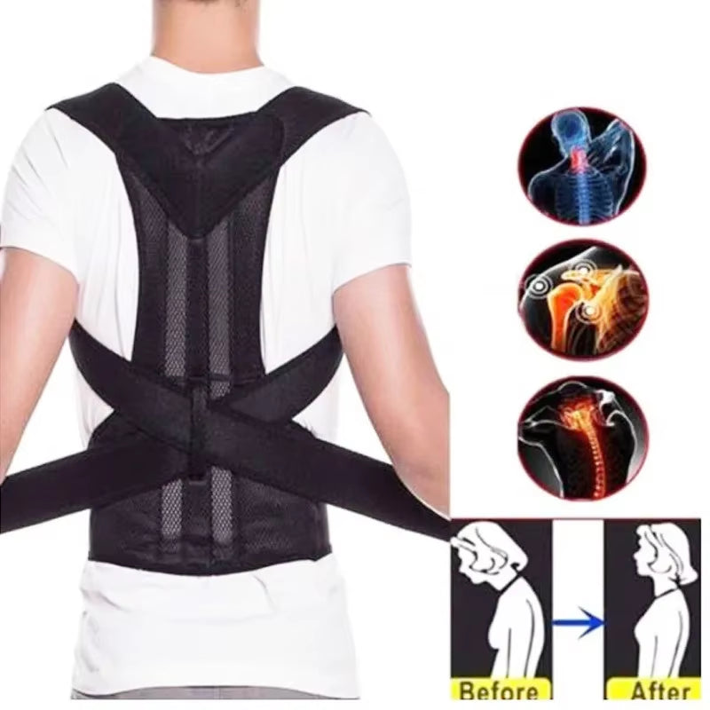 Posture Corrector Back Posture Brace Clavicle Support Stop Slouching and Hunching Adjustable Back Trainer Unisex Correction Belt