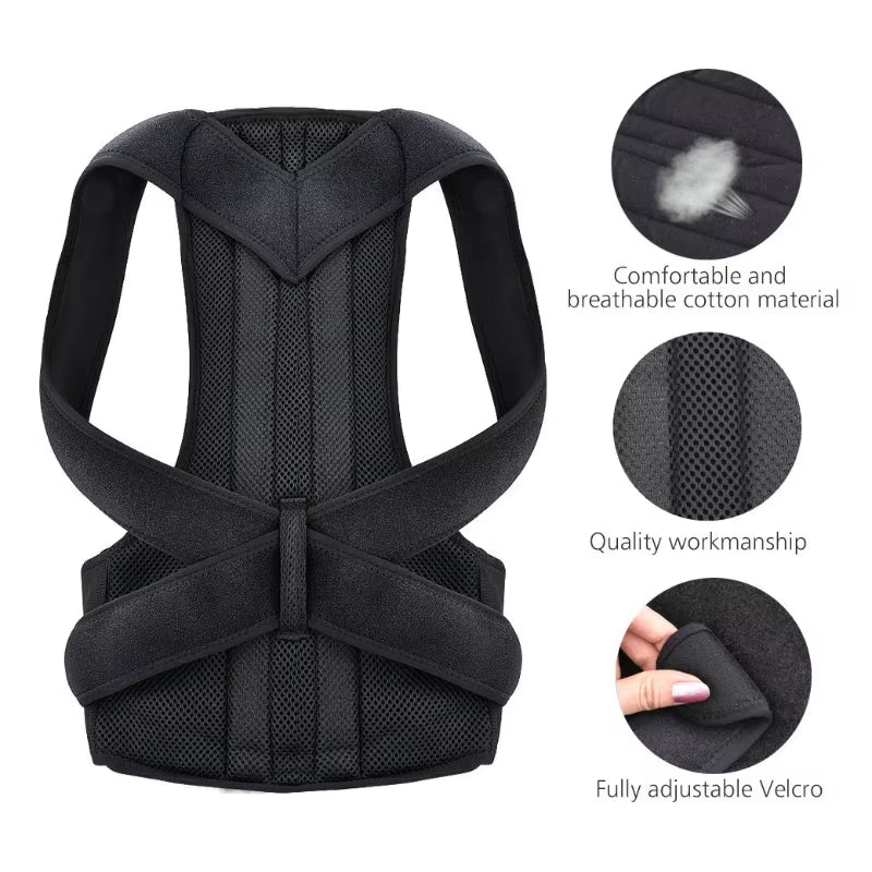 Posture Corrector Back Posture Brace Clavicle Support Stop Slouching and Hunching Adjustable Back Trainer Unisex Correction Belt